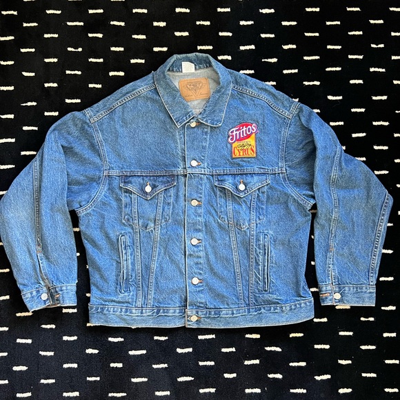 Vintage International Denim Concert Jacket feat. Billy Ray Cyrus Embroidery - Picture 1 of 8